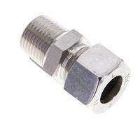 1/2'' NPT Macho x 15L Anillo de corte recto de acero inoxidable 315 Barra DIN 2353
