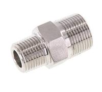 1/2'' NPT x 3/4'' NPT Acero inoxidable Espiga doble 170 Bar - Hidráulico