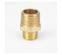1/2" NPT x 3/8" NPT Male Hex Nipple Reducer Brass Pipe Fitting Connector Adapter Water Gas Oil Fuel Max Pressure 229 PSI YZWRWRMKTB