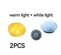 1/2 PACK Nueva Lámpara de Piedra para Césped - Lámpara Solar de Vidrio con Forma de Guijarros / para Iluminación de Patio, Decoración de Jardín , Lámpara de Piedra