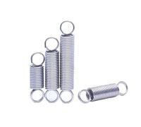 1/2 pieza de alambre 2,0 mm diámetro, exterior 12/14/15, longitud 40 a 260, resorte tracción acero inoxidable 304 con gancho cerrado doble bucle, elástico(50mm(2pcs),14mm/2.0mm)