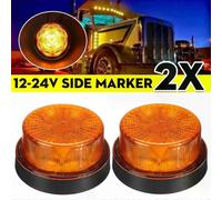 1/2 piezas 12 V 24 V LED luz intermitente estroboscópica lámpara de alarma de emergencia redonda giratoria