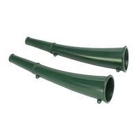 1/2 piezas cómodo cuerno de supervivencia silbato tiro bocina silbatos trompeta de latón verde para enseñanza y entrenamiento al aire libre