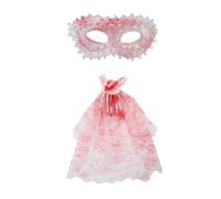 1/2 piezas de accesorios de disfraz de reinas de graduación, pinzas para el pelo con velo sangriento, máscara sangrienta para Halloween, cosplay, fiesta, Halloween, kits de disfraces