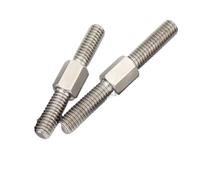 1/2 piezas de acero inoxidable 304 M3 rosca izquierda y derecha varilla de rosca de doble extremo positivo y negativo pernos de varilla de rosca (M3 x 60 mm-2 piezas)