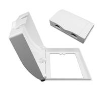 1/2 piezas de cubierta de enchufe ABS, cubierta de enchufe tipo 86, cubierta de interruptor impermeable, cubierta de enchufe a prueba de salpicaduras, cubierta protectora de interruptor, color