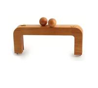 1/2 piezas de marco billetera con asa madera color camello, maciza, accesorios costura a mano for bricolaje, adecuados for bolsos retro noche para Bolsos(1pieces)