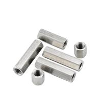1-2 piezas de placa base de acero inoxidable espaciador hexagonal pernos de placa base M12 M14 M16~M24 304 espaciador hexagonal de placa base tornillos tuerca de distancia hardware (M22 x 32 x 60 (1