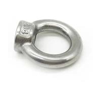 1-2 piezas M3 M4 M5 M6 M8 M10 M12 M14 M16 M18 M20 304 Tuercas de ojo de elevación de acero inoxidable Tornillo Anillo de perno de ojo Anillo de tuerca de enganche Tornillo(Eye bolt,M18 1PC)