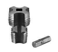 1/2 Pipe Tap, Wire Opener Alloy Tap Tool, Electric Drill Attachment, Sturdy Tapping Drill for PPR PPE Water Pipes, Plumbing Instrument for Home and Industrial Use