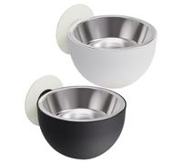 1/2 plato para mascotas, cuenco magnético para alimentación de mascotas, cuenco para perros con imanes, plato magnético sin derrames, cuenco elevado para gatos montado de forma segura, seguro para