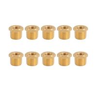 1/2 pulgada NPT macho x 1/4 pulgada NPT Adaptador de tubería de latón Aceite de gas de agua 10 PCS SET