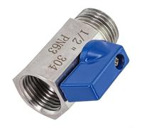 1/2 pulgada para mini válvula de bola de acero inoxidable 304 con configuración de rosca macho x hembra para integración del sistema