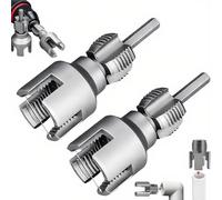 1/2 pulgadas 3/4 pulgadas taladro eléctrico PVC tubo enhebrador de hilo PVC herramienta de fabricación de plástico grifo de morir enhebrador accesorios tubería herramienta de hilo