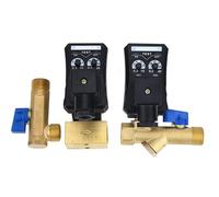 1/2 quot; Válvula de drenaje electrónica automática, filtro compresor aire a prueba agua, tanque almacenamiento seco, Enfriador, electromecánico, 1 Uds(24V,Split body type)
