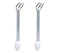 1/2 rastrillos multiusos para bonsái para mantenimiento de suelo de macetas y aseo de plantas, rastrillos de raíces de acero inoxidable, herramienta de jardín, herramienta de jardín