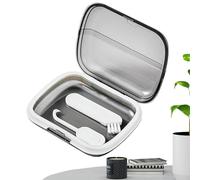 1/2 Retainer Case - PP tirantes invisibles, caja, diseño elegante, soporte de ortodoncia con soportes, caja con protección avanzada, protección bucal, caja de arte amigable para viajes para