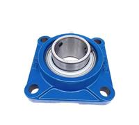 1/2 Rodamiento esférico exterior de asiento cuadrado UCF204 UCF205 UCF206 UCF207 UCP208 UCF209 con rodamiento de asiento(2PCS UCF205 25mm)