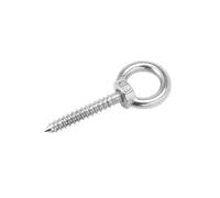 1-2 uds 304 perno de ojo elevación acero inoxidable ganchos anillo redondo tornillos autorroscantes for madera tuerca tornillo autorroscante M4 M5 M6 M8 M10 M12(80mm,M6-(2pcs))