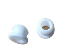 1/2 Uds 4,5mm-50,6mm goma de silicona Snap-on ojal tapones for agujeros tapas de extremo Bung Cable proteger Bush blanco(8.5mm(Bore 6mm)-5pcs)
