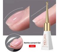 1/2 Uds capa Base capa superior y refuerzo para uñas, capa de goma transparente de larga duración LED UV fortalece las uñas Gel de acabado superior alto Construction Gel