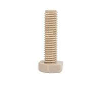 1/2 Uds DIN933 M3 M4 M5 M6 M8 M10 cabeza hexagonal exterior resistente al calor perno de tornillo aislado alcalino ácido(50mm,2pcs M5)