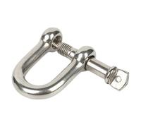 1/2 Uds M4/5/6/8/10/12/14 304 grillete tipo D de acero inoxidable arco U anillo elevación hebilla conexión cadena fija(M16 1pcs)