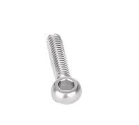 1/2 Uds M5 M6 M8 M10 M12 304 perno de ojo de elevación de rosca métrica de acero inoxidable perno de doble cabeza perno de junta de ojo de pez(M5x30-2pcs Full)