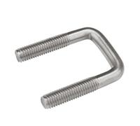 1/2 Uds M6 M8 M10 304 perno en U de acero inoxidable perno de ángulo recto tornillo cuadrado Clip tornillo de sujeción Clip de tubo abrazadera en U(M10x150x200-1pcs)