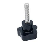 1-2 Uds M6 M8 M10 38# Rosca En Forma De Estrella Perilla Perno Sujeción Tornillo Mango Cabeza Plástico Baquelita For Equipos Industriales(35mm,M8-2pcs)