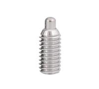 1-2 Uds M6 M8 M10 M12 Hexagonal Bloqueo Resorte Émbolo Tornillo Cabeza Redondeada Pin 304 Émbolos De Bola Acero Inoxidable(2pcs M10x35-5mm)
