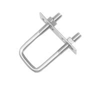 1/2 Uds. Pernos en U cuadrados de acero inoxidable 304 con tuercas, abrazadera de perno de tuerca de tubo con correas de marco, ancho interior 20-100MM M6 M8 M10 Para Fijación De Tubería(M8x100x140(1p