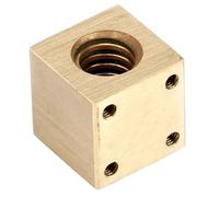 1/2 Uds T4 T5 T6 T8 T10 T12 tuerca cuadrada de latón, plomo de tuerca 1/2/4/6/8mm(1PCS Square Nut,T10 Lead 10mm)