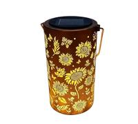 1.2(V) Solar Lanterns Light - Outdoor Solar Light, Decorative Led Lanterns, Waterproof Battery-powered Hanging Metal Flower Ļight, Lawn Śolar Lights For Farms Balconies Lawns Pathways Walkways Yards