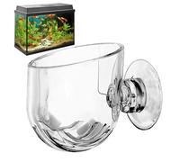 1/2 vasos de acrílico para plantas acuáticas, elegante taza de succión para plantas acuáticas, para superficies lisas, maceta para plantas acuáticas con fuerte ventosa para acuarios de agua dulce