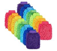 1-20 Guantes de Microfibra for Lavado de Coche, ultraabsorbentes, Esponja for Coche, antiarañazos, Herramienta de Limpieza aleatoria(20PCS Random)