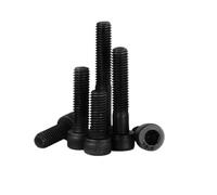 1/20 piezas 0# 2 3 4 5 a 10 1/4-20 5/16 a 5/8-11 tornillo de cabeza hexagonal acero grado 12,9 negro