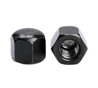 1-20 piezas hexagonal corta baja delgada tuerca de bellota M3 M4 M5 M6 M8 M10 M12 M14 M16 304 acero inoxidable/tuerca ciega de cubierta de acero negro