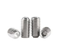 1-20 piezas M1.6/M2/M2.5/M3/M4/M5/M6/M8/M10/M12/M16 acero inoxidable tornillos de ajuste con casquillo hexagonal y extremo cóncavo, M8x35mm
