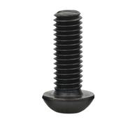 1-20 Piezas M2 .5 M3 M4 M5 M6 M8 M10 Negro Grade10.9 Hexágono De Acero Al Carbono Cabeza Redonda Tornillo Sujetador For Muebles(M4X5mm (20pcs))