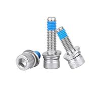 1-20 piezas M2/M2.5/M3/M4/M5/M6/M8/M10/M12 acero inoxidable 304 conjuntos de tornillos y arandelas con cabeza cilíndrica y casquillo hexagonal, con pegamento anti-deslizante, M8x20mm