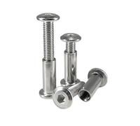 1-20 piezas M2/M3/M4/M5/M6/M8 acero inoxidable 304 tornillos de conexión macho-hembra con casquillo hexagonal, tornillos de mueble, M5x6x30mm