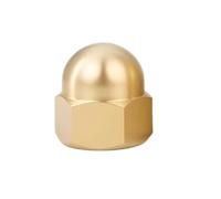 1-20 Piezas M3 M4 M5 M6 M8 M10 M12 M14 M16 Tuercas Ciegas De Cúpula Hexagonales De Latón Tuerca De Protección De Bellota Decorativa for Tornillos Protectores De Metal Sujetadores(M4 (20pcs))
