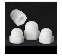 1-20 piezas tuerca ciega de goma de nailon de plástico blanco tuerca de cúpula tuerca ciega decorativa M3 M4 M5 M6 M8 M10 M12-M20 tapa de tuerca ciega cúpula Hexagonal(M6-10PCS)