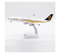 1 200 para Singapore Airlines Airbus A340-300 9V-SJE Aleación De Pasajeros Modelo Avión Fundido Presión Regalo Navidad Kit de Juego de Pasatiempo