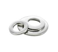 1-200 unidades M1.6-M36 arandelas planas de acero inoxidable, DIN9021, M5x10x1mm(100 piezas)