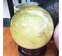 1-20kg Natural Rose Sphere Sphere Crystal Stone Dream Amethyt Ball Rock Mineral Regalo Base de madera Reiki Decoración del hogar-citrino_5kg_porcelana