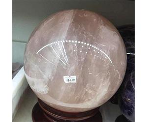 1-20kg Natural Rose Sphere Sphere Crystal Stone Dream Amethyt Ball Rock Mineral Regalo Base de madera Reiki Decoración del hogar-rosa1_3kg_porcelana