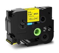 1-20PK Tz cinta de etiquetas laminada de 24mm, Compatible con Brother TZe-651 Tze 651 cinta negra sobre amarilla de 1 pulgada for p-touch D600 P710BT P700(1PK Yellow)