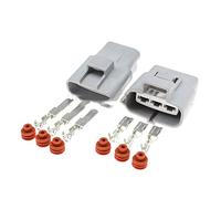1-20SETS 3 PIN 4.8mm Coche Masculino Ventilador eléctrico Enchufe Auto Conector 6188-0129 6189-0165 Compatible con Toyota Carola Corolla Camry (Color : Male female set, Size : 1Set)